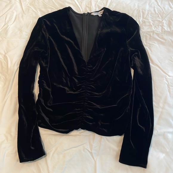 Veronica Beard Pelona Black Velvet Top - Picture 5 of 17